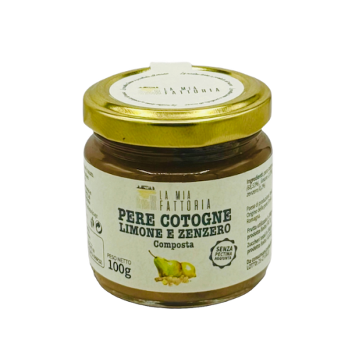 Composta di pere cotogne, limone e zenzero