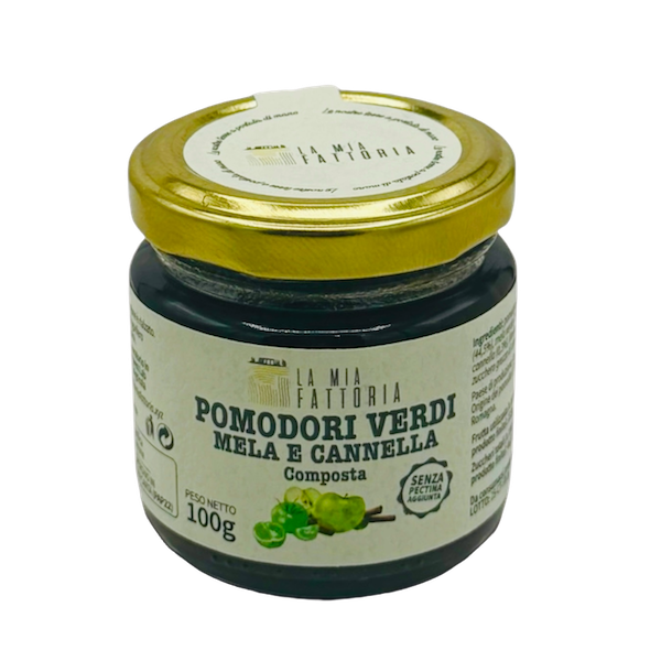 Composta di pomodori verdi, mela e cannella