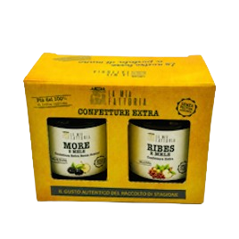 Box gialla di due confetture