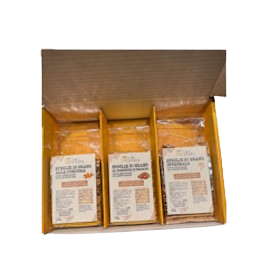 Box gialla di tre sfoglie